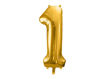Picture of FOIL BALLOON NUMBER 1 GOLD 34 INCH